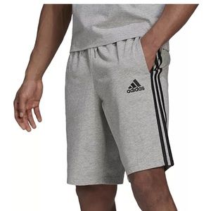Men's Essentials 3-Stripes Regular-Fit Drawstring Shorts